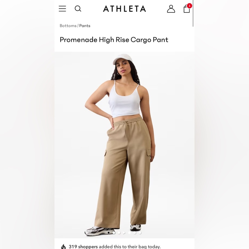 ATHLETA Promenade High Rise Cargo Pant
XS/P